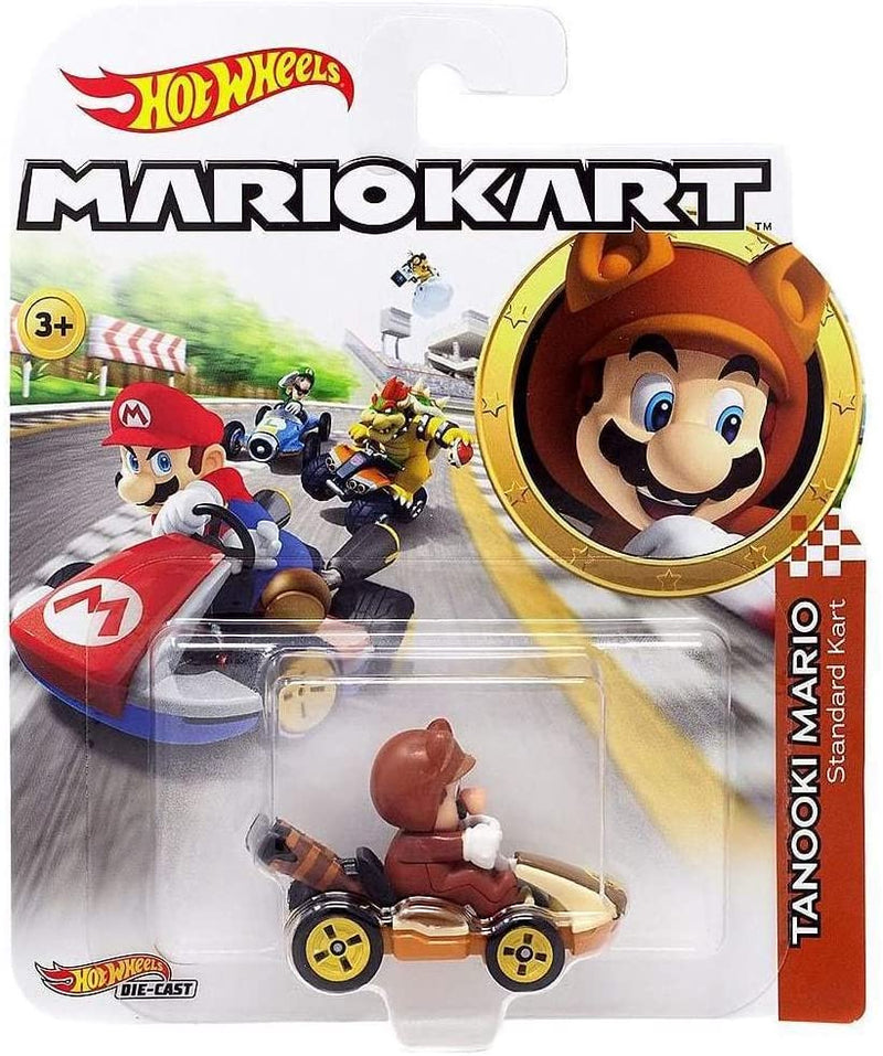 Hot Wheels Mario Kart Tanooki Character