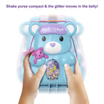 Polly Pocket Teddy Bear Purse Compact, Sleepover Theme with 2 Micro Dolls & 16 Accessories