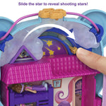 Polly Pocket Teddy Bear Purse Compact, Sleepover Theme with 2 Micro Dolls & 16 Accessories
