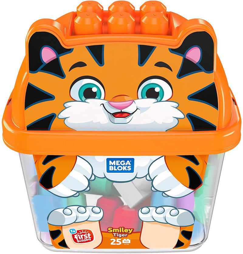 Smiley Tiger 25-Piece Building Block Set
