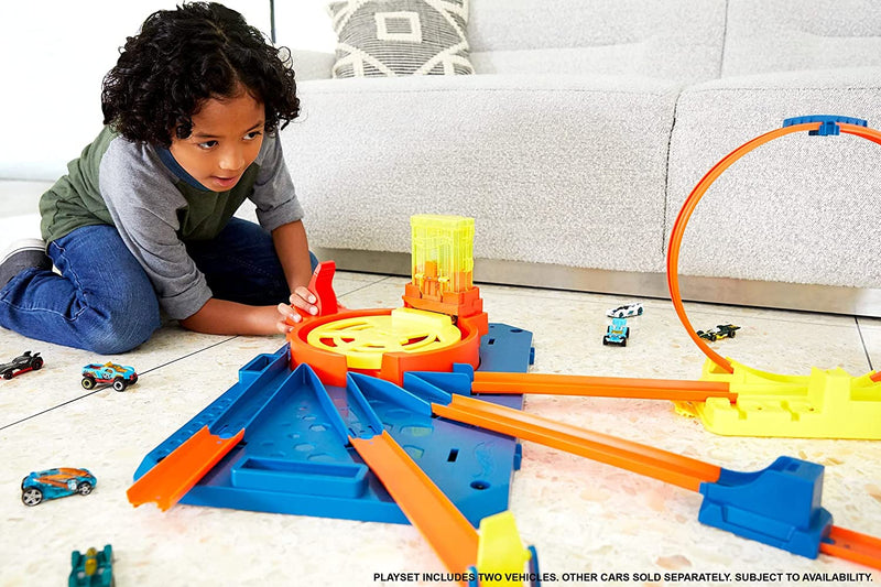 hot wheels track builder power boost box Hot Wheels Track Builder Unlimited Rapid Launch Builder Box – Square Imports