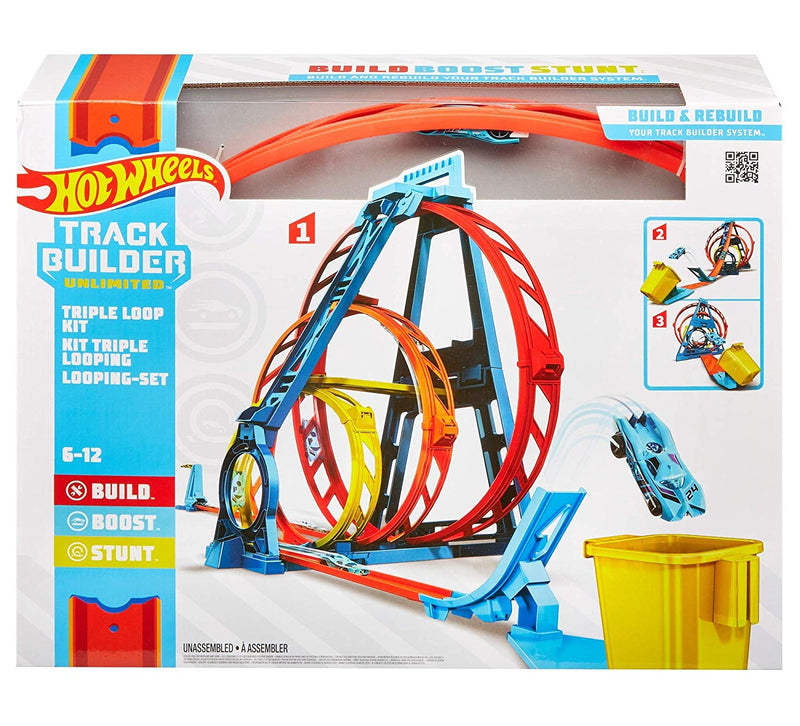 Hot Wheels Track Builder Unlimited Triple Loop Kit