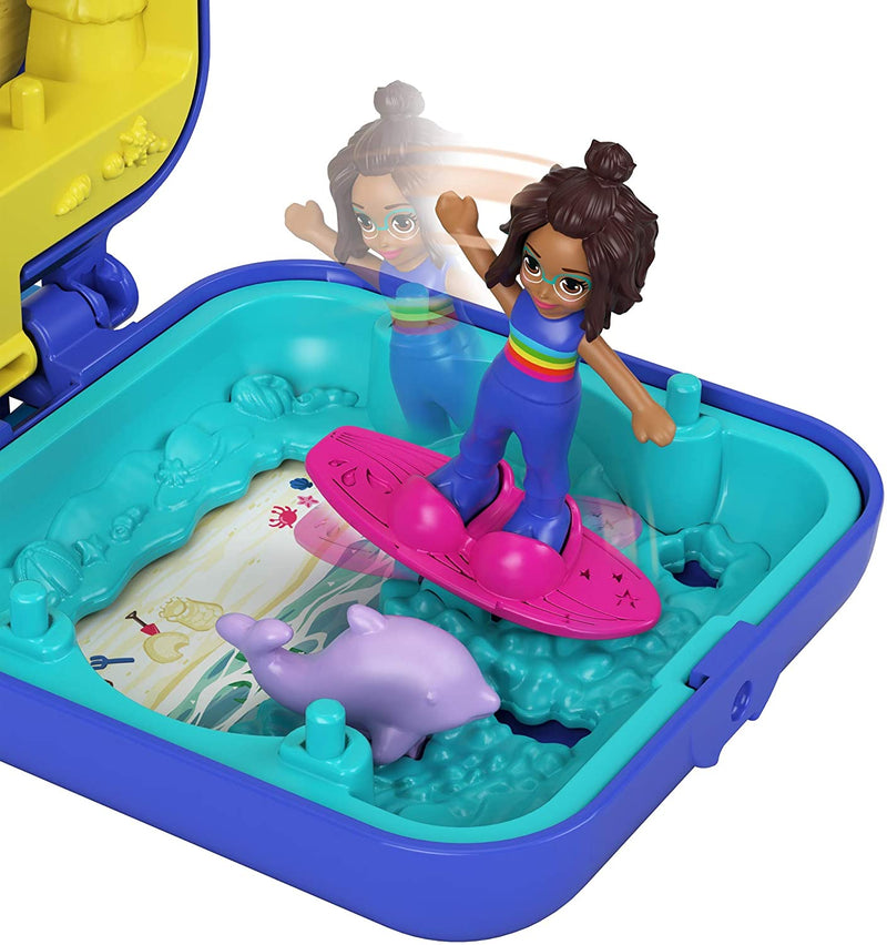 Polly Pocket Shani Tropical Beach Compact With Mobile Ice Cream Cart
