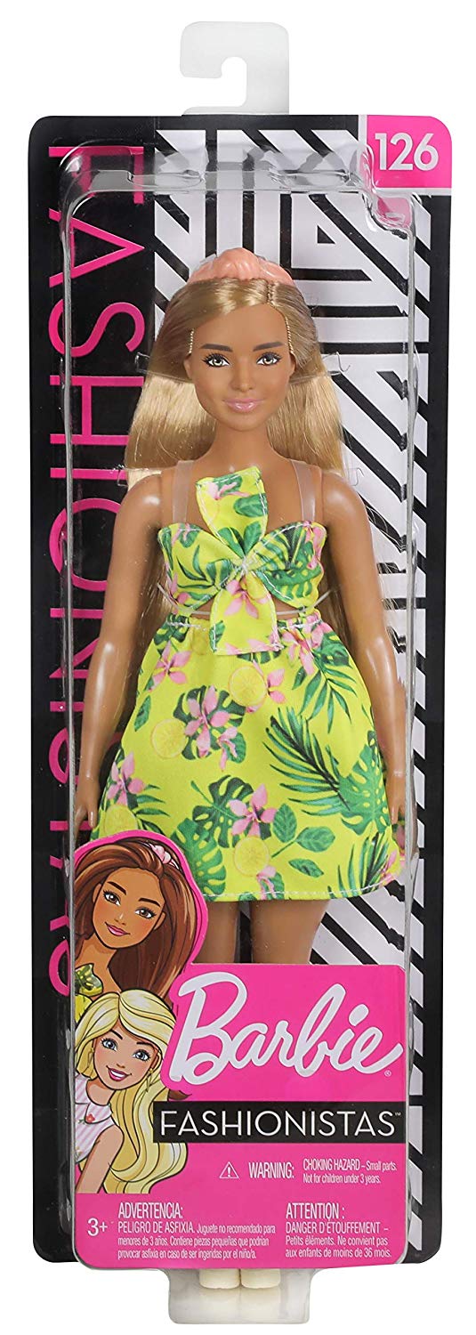 Barbie Fashionistas Doll with Long Blonde Hair Tropical Outfit