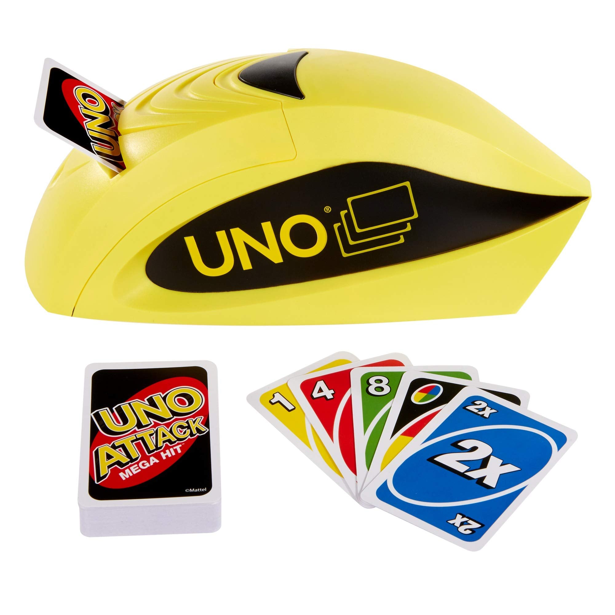 Uno Gun UNO Attack Mega Hit Card Game with Card Shooter – Square Imports