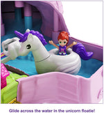 Polly Pocket Unicorn Party Large Compact Playset with Micro Polly & Lila Dolls, 25+ Surprises