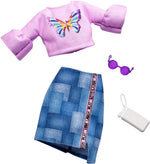 Barbie Complete Looks Butterfly Vintage Top & Patchwork Skirt Fashion Pack