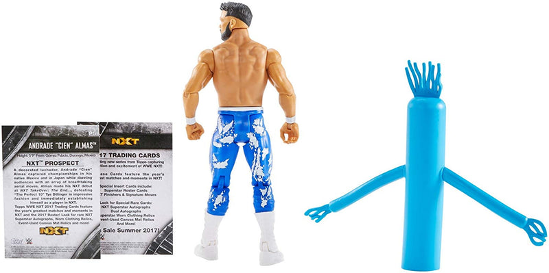WWE NXT Takeover Andrade CIEN Almas Action Figure w/Topps Collectors Card