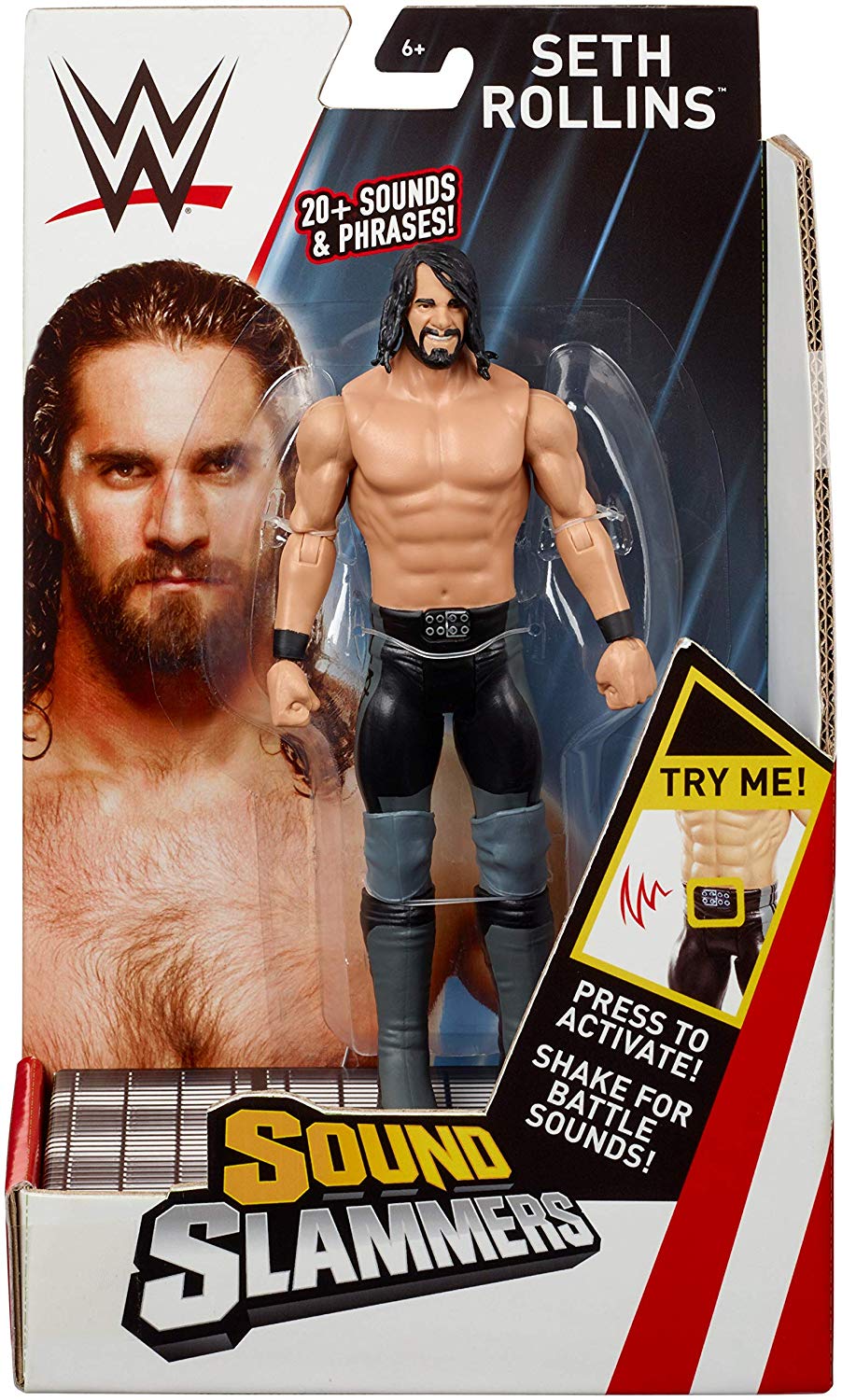 WWE Sound Slammers Seth Rollins Figure Square Imports