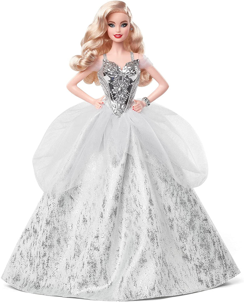 Barbie Signature 2021 Holiday Doll Blonde Wavy Hair
