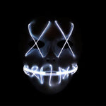 Halloween Scary Mask Cosplay Led Costume Mask Light Up The Purge Movie