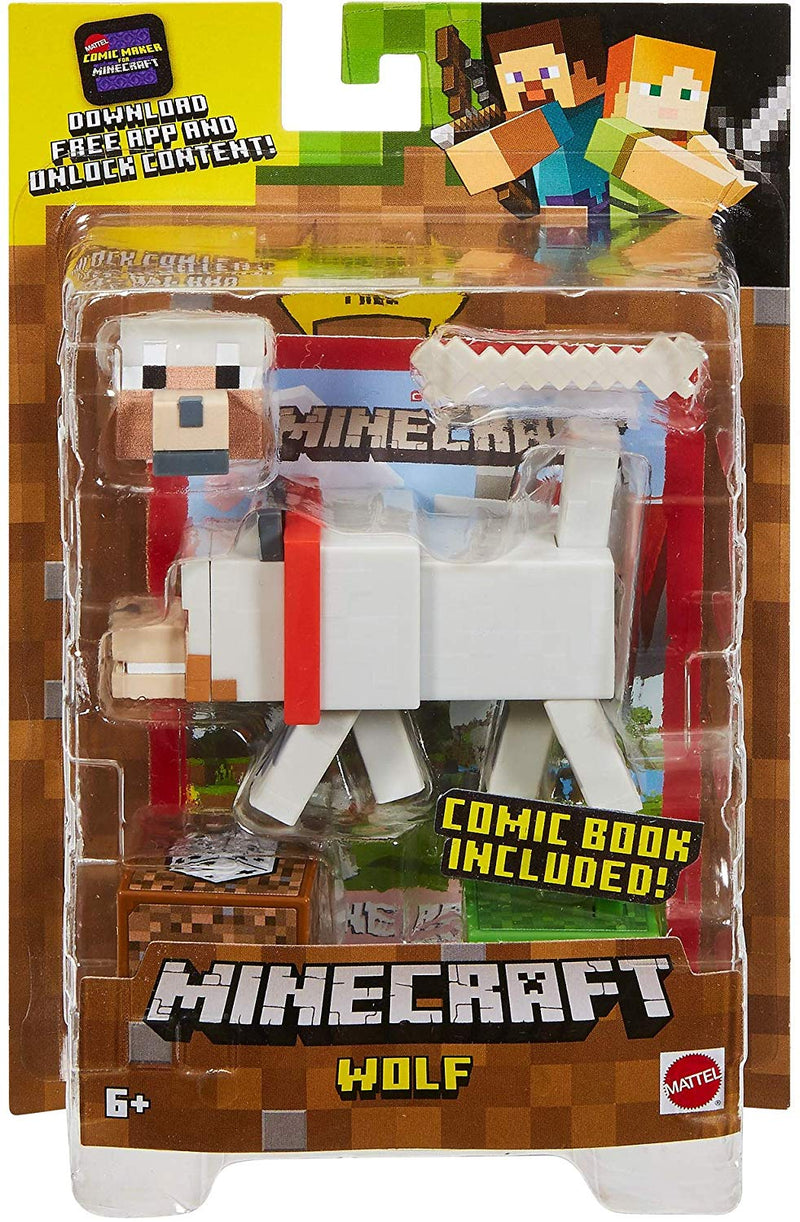 Minecraft Comic Maker Wolf Action Figure