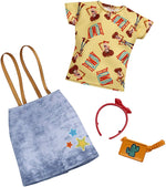 Barbie Toy Story Clothes: Woody Top, Denim Skirt with Suspenders, Purse, Headband