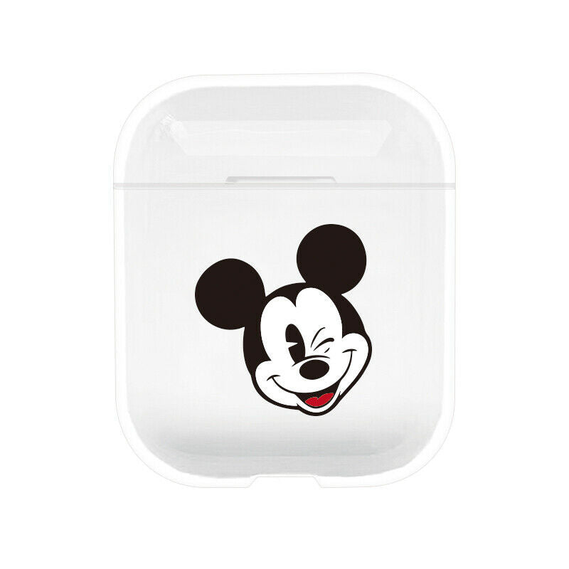 Hard PC Cover for Apple Airpods Charging Case Disney Minnie Mickey Marvel Clear