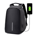 Anti-theft Backpack with USB Charging Port Slim Backpack for 15.6 Inch Laptop