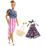 Barbie Fashionistas Doll, Curvy with Blonde Updo & Accessories