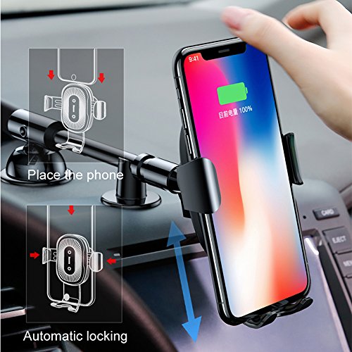 Baseus QI Wireless Charger Gravity Car Holder, Fast Wireless Charging