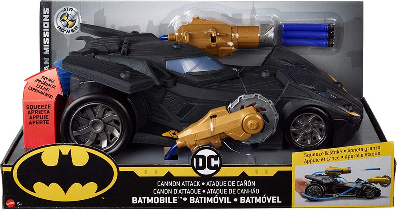 DC Comics Batman Knight Missions Air Power Cannon Attack Batmobile Vehicle