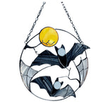 Gothic Bat Moon Dyed Decorative Window Wall Hanging Ornaments Witch Pendant