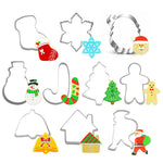 Stainless Steel Christmas Cookie Cutter -10 pieces