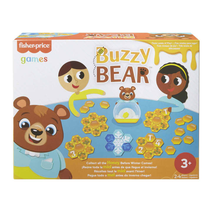 Fisher-Price Buzzy Bear Cooperative Kids Game For 2 To 4 Players 3 Years Old & Up