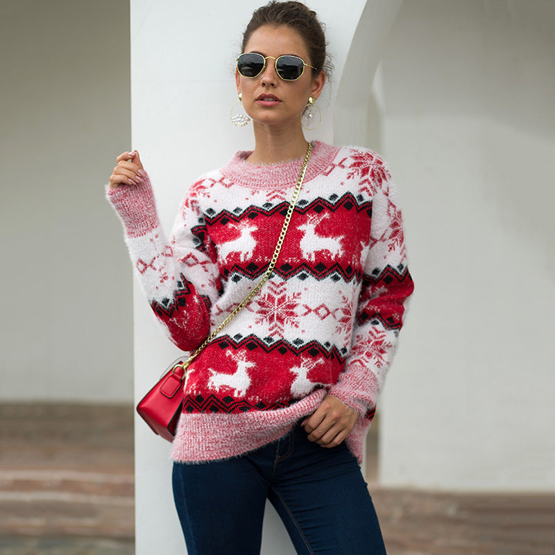 Women's Reindeer Jumper Sweater