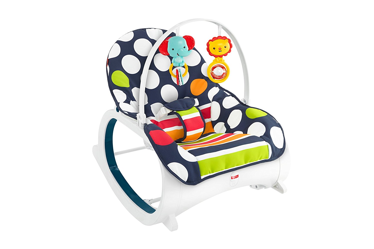 Fisher price newborn to toddler rocker navy dots on sale