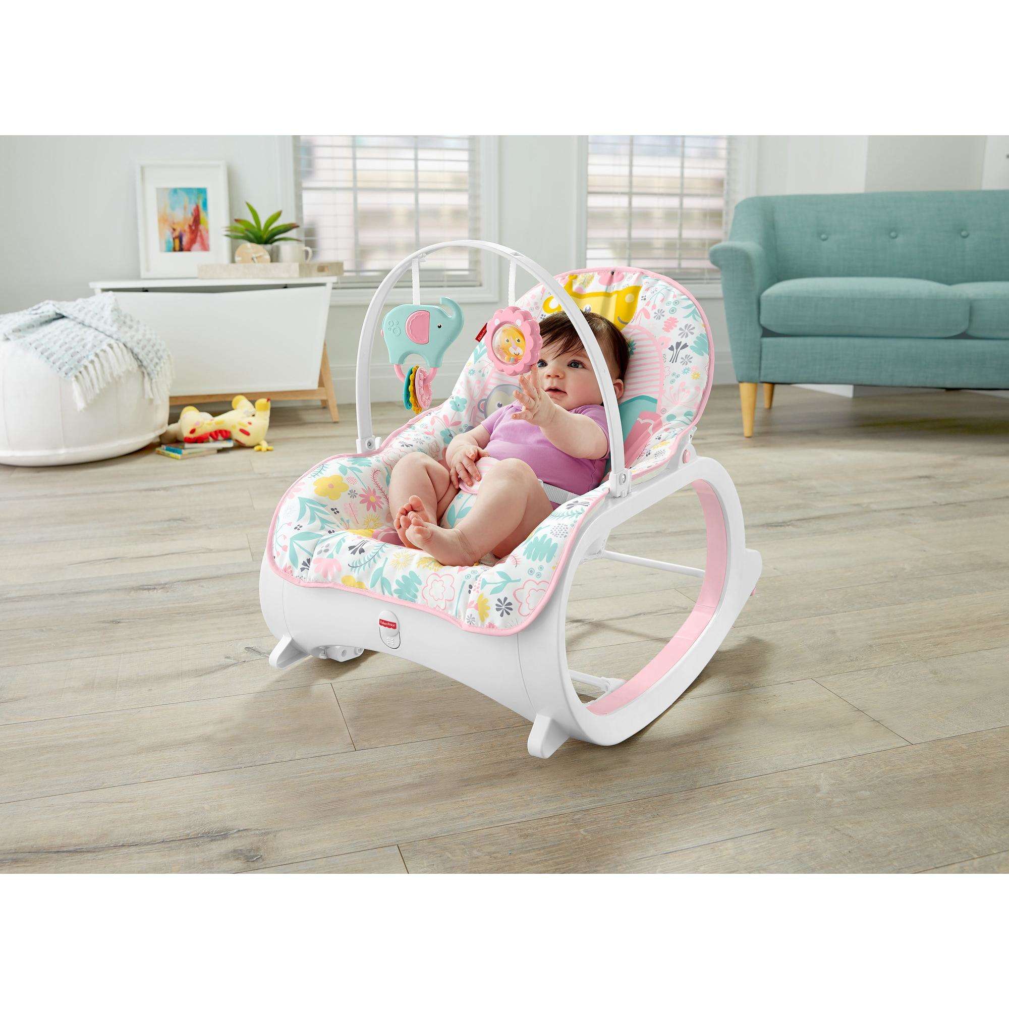 Pink Baby Rocker Front Infant-to-Toddler Rocker, Pink – Square Imports