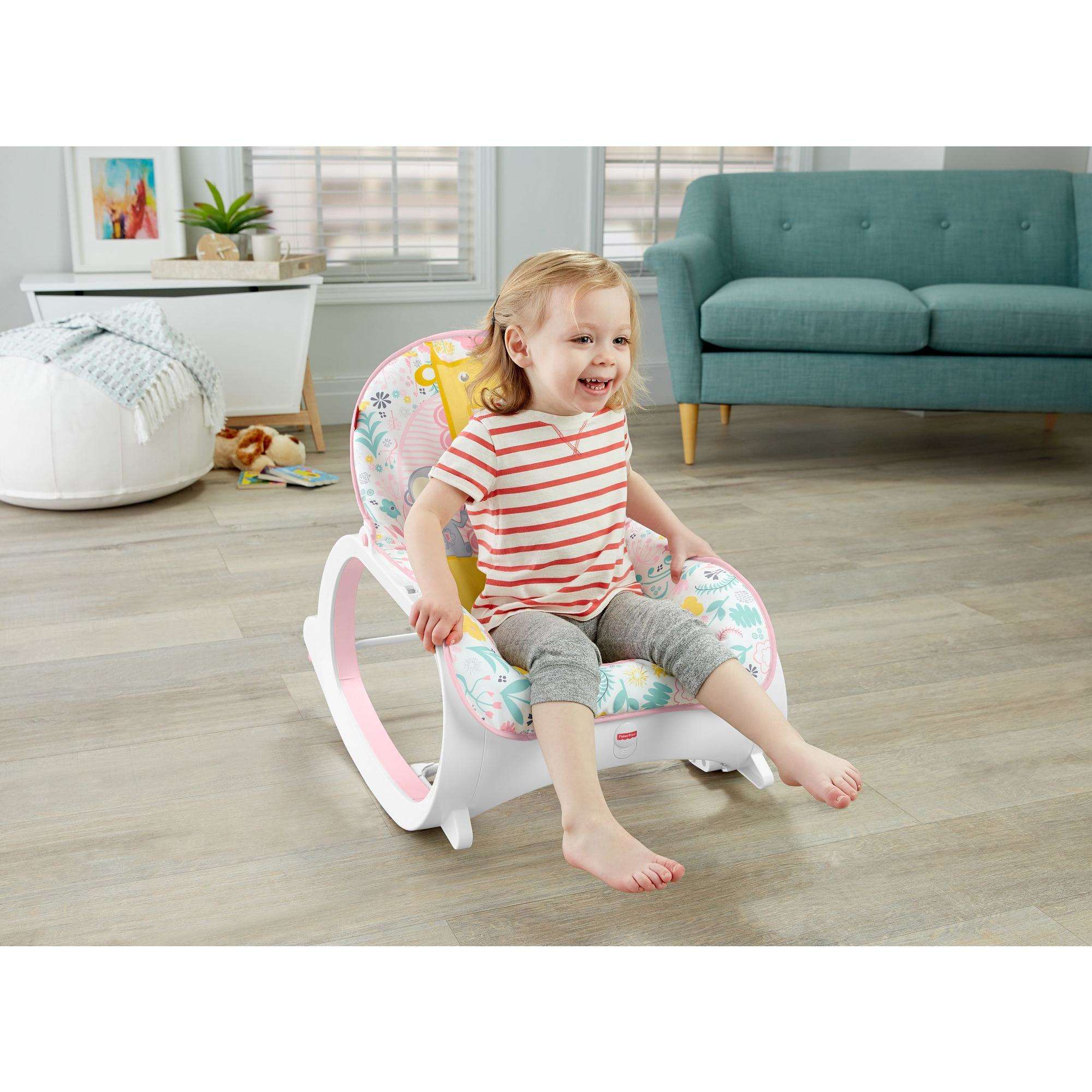Pink Baby Rocker Front Infant-to-Toddler Rocker, Pink – Square Imports