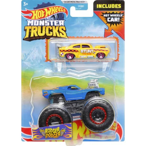 Mattel Monster Trucks Vehicle With Cars Rodger Dodger – Square Imports