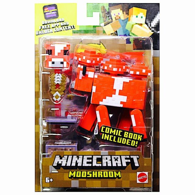 Minecraft Mooshroom Comic Maker Action Figure