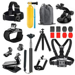 GoPro Accessories Set for Go Pro Hero 9 8 7 6 5 4 Black Mount