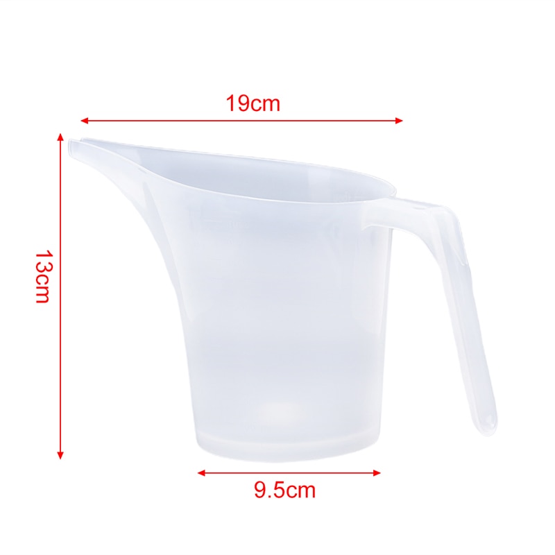 Easy Pour Tip Mouth Plastic Measuring Jug Cup