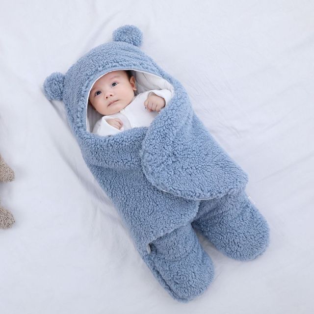 Ultra-Soft Fluffy Fleece Baby Sleeping Bag