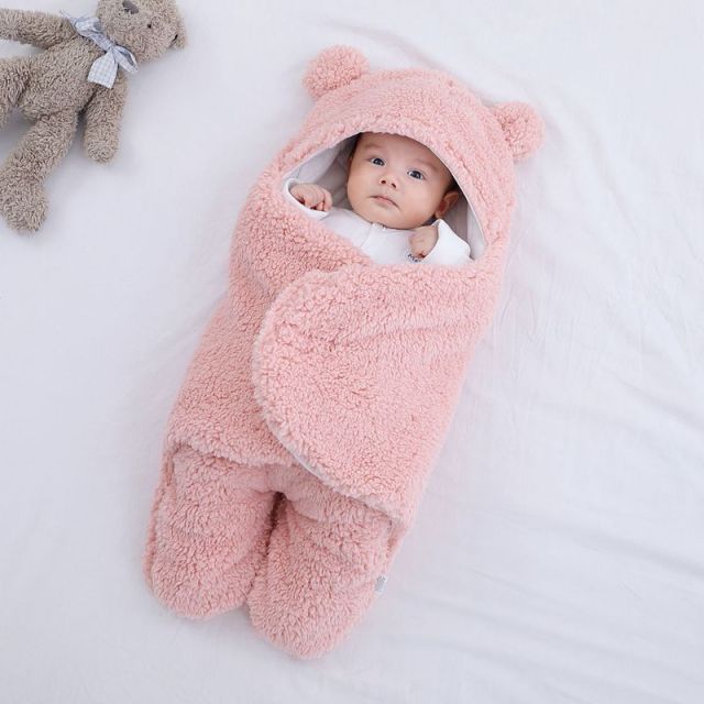 Ultra-Soft Fluffy Fleece Baby Sleeping Bag