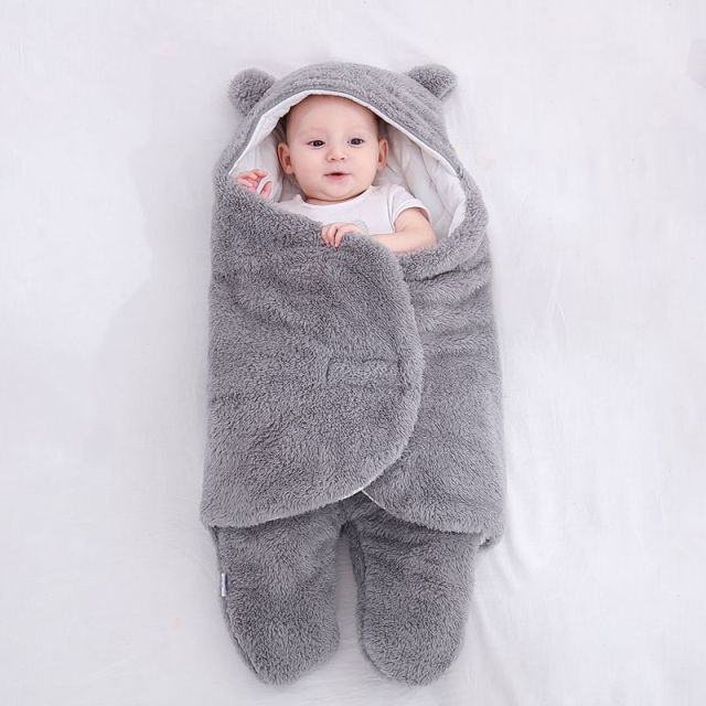 Ultra-Soft Fluffy Fleece Baby Sleeping Bag