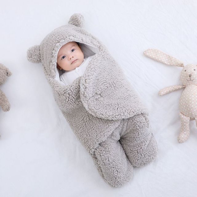Ultra-Soft Fluffy Fleece Baby Sleeping Bag