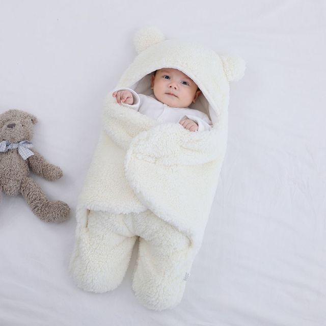 Ultra-Soft Fluffy Fleece Baby Sleeping Bag