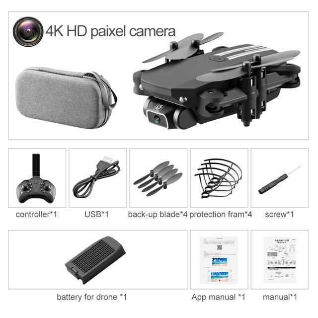 Mini Drone 4K 1080P HD Camera WiFi Foldable Quadcopter RC Dron