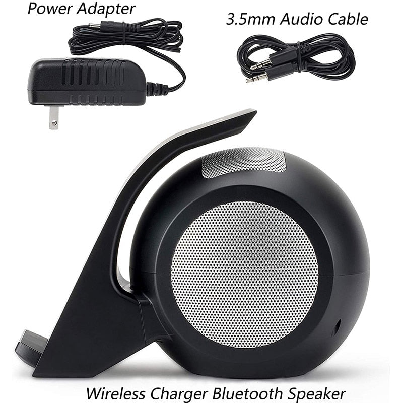 Fast Wireless Charger with Bluetooth Speaker