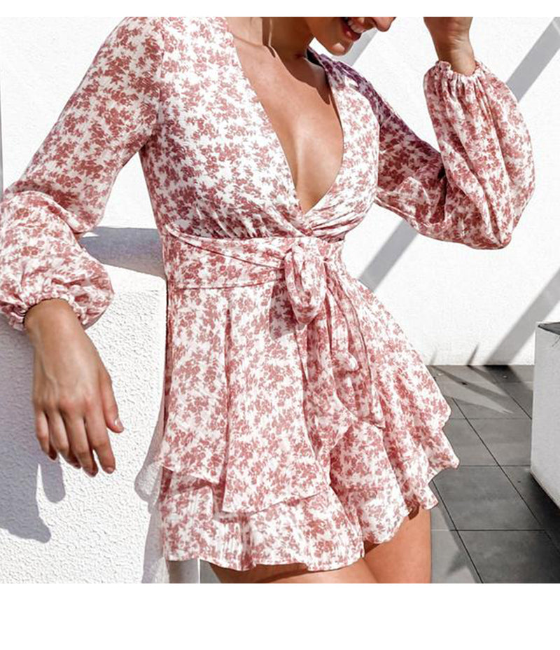 Flared Ruffle Romper