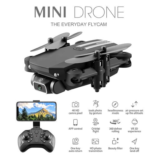 Mini Drone 4K 1080P HD Camera WiFi Foldable Quadcopter RC Dron