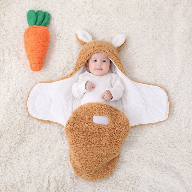 Ultra-Soft Fluffy Fleece Baby Sleeping Bag