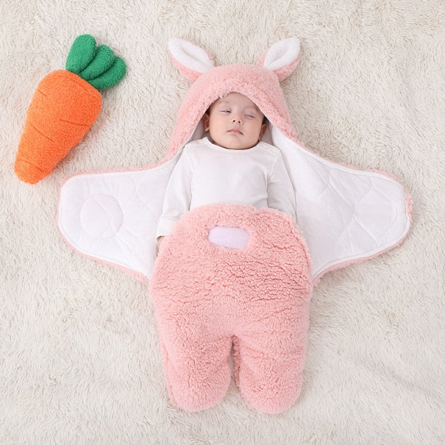 Ultra-Soft Fluffy Fleece Baby Sleeping Bag