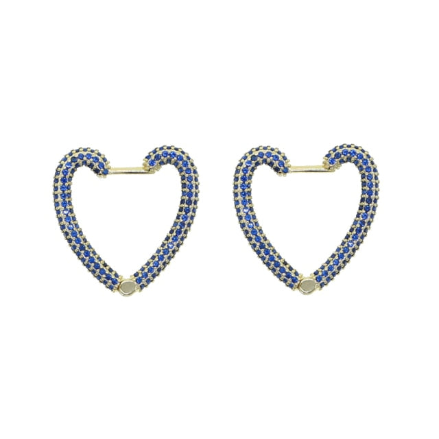 Women's Heart Shape Hoop Earrings