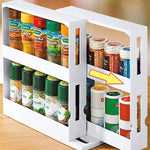 Rotating Kitchen Spice Organizer Rack