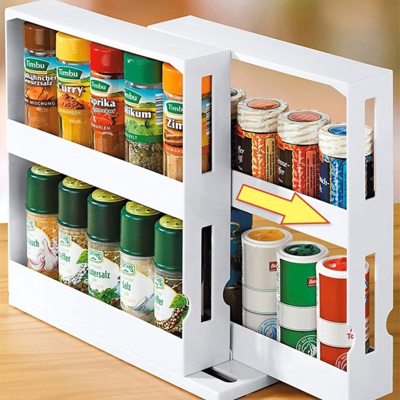 Rotating Kitchen Spice Organizer Rack – Square Imports