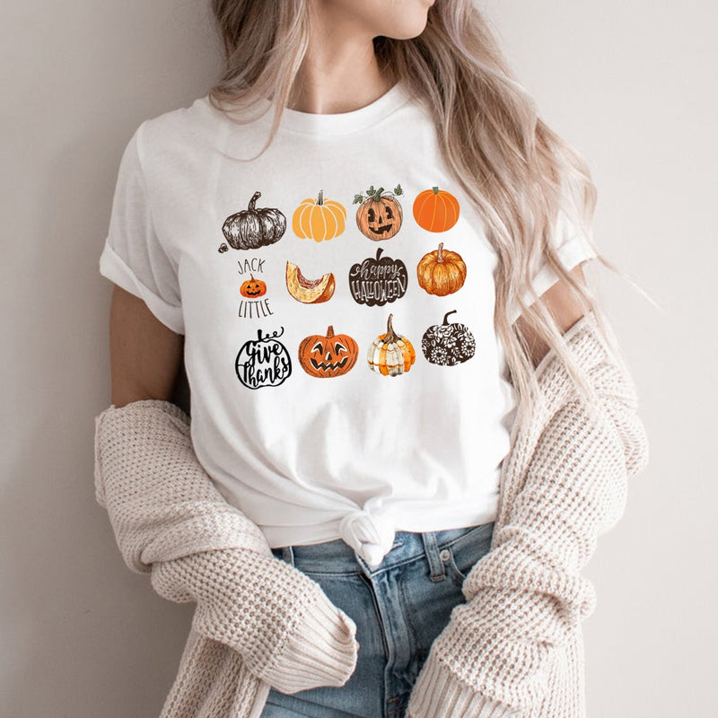 Fall Harvest Pumpkins Jack O Lantern T-Shirt