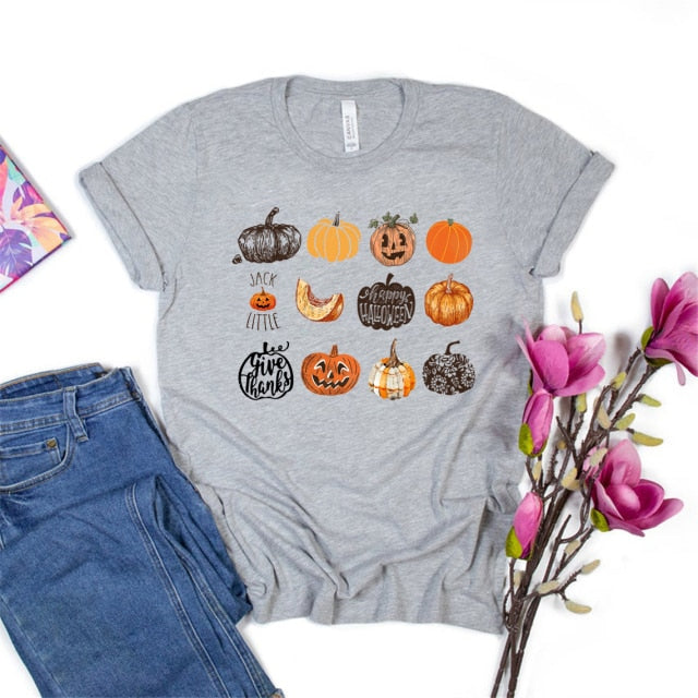 Fall Harvest Pumpkins Jack O Lantern T-Shirt