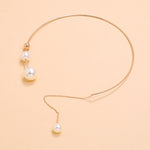 Women's Elegant Pearl Chain Necklace